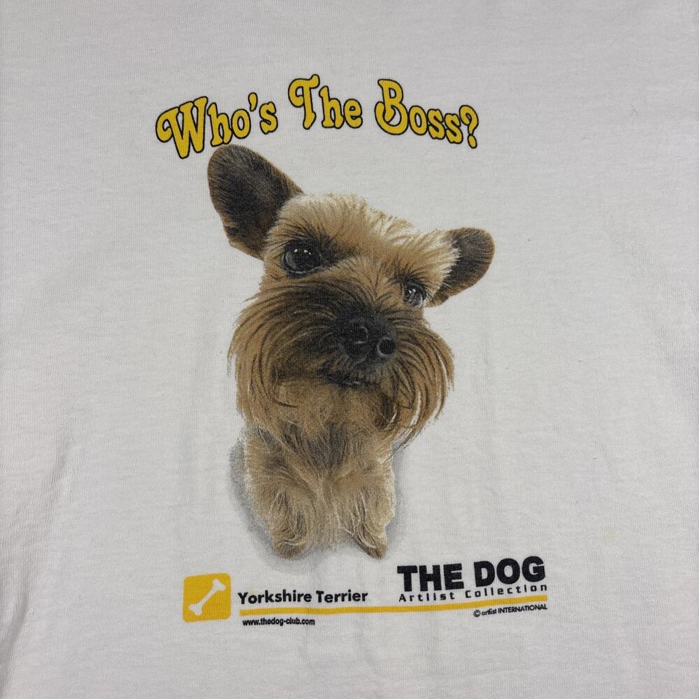 Artlist Collection The Dog Yorkshire Terrier T-shirt Large Who’s The Boss?